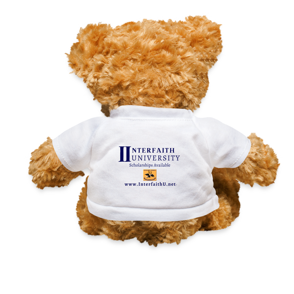 Interfaith University Customizable Teddy Bear - white