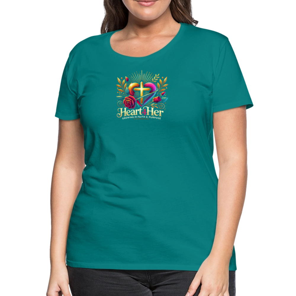 Heart4Her Women’s Premium T-Shirt - teal