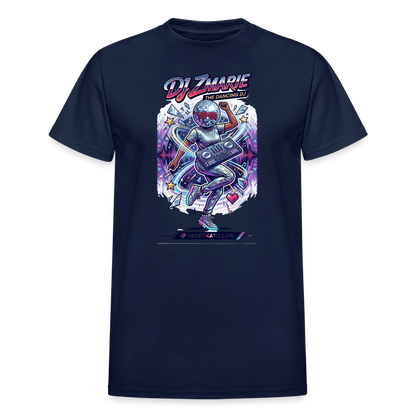DJ ZMARIE "THE DANCING DJ" TM Gildan Ultra Cotton Adult T-Shirt - navy