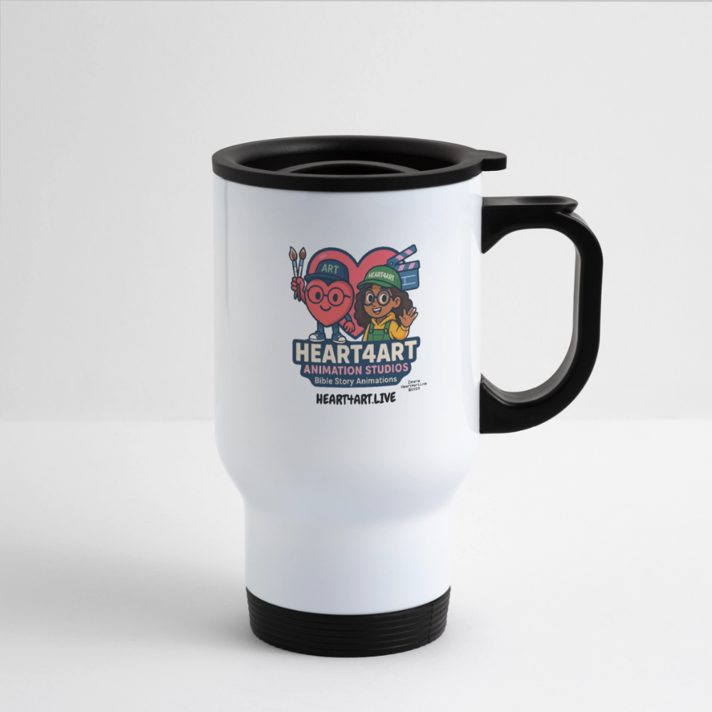 HEART4ART ANIMATION STUDIOS Travel Mug - white