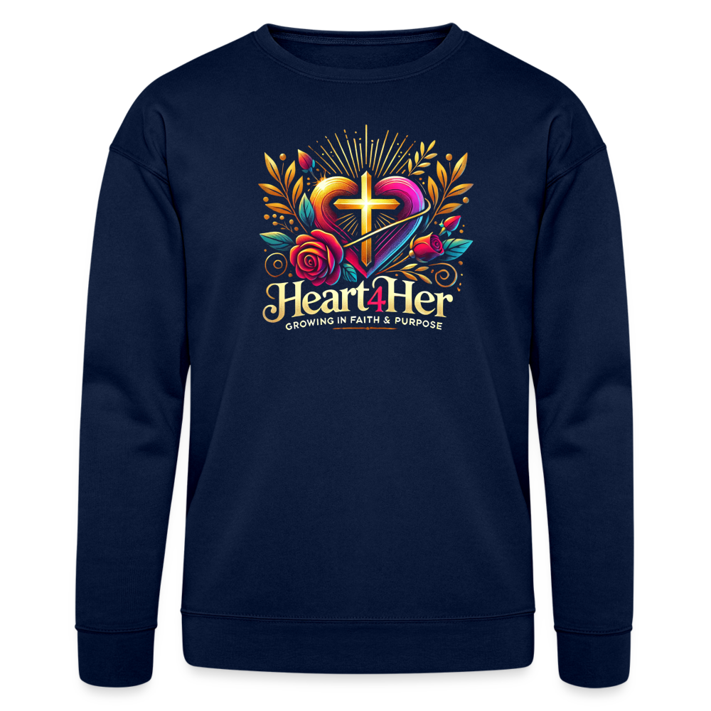Heart4Her Bella + Canvas Unisex Sweatshirt - navy