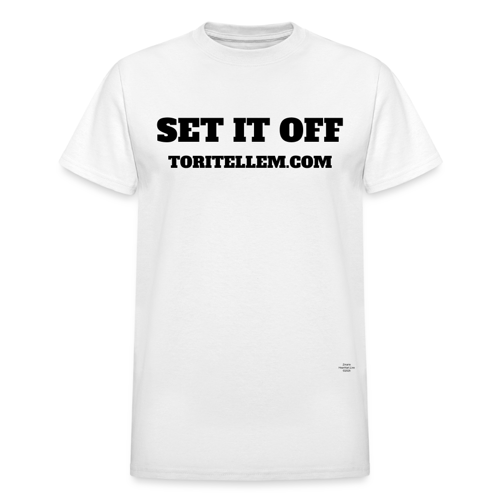 SET IT OFF Gildan Ultra Cotton Unisex Adult T-Shirt - white