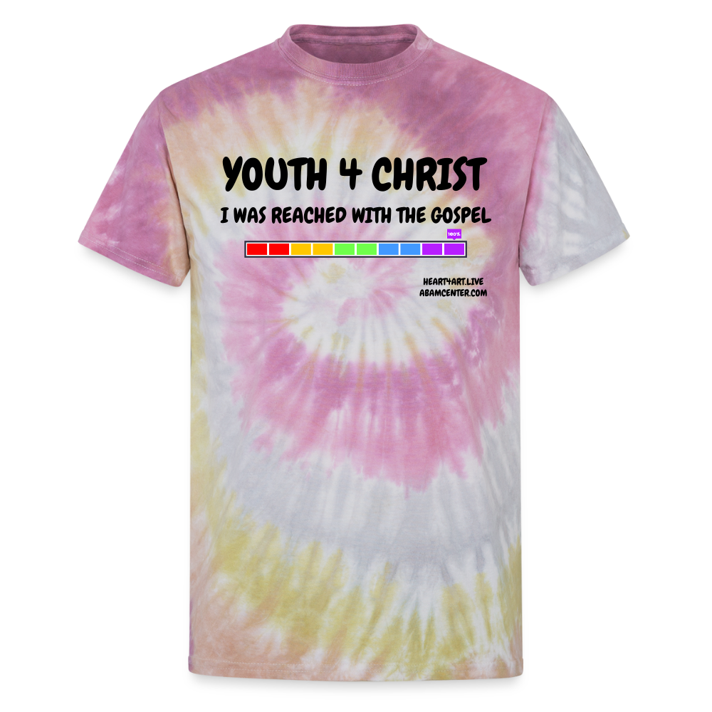 YOUTH 4 CHRIST (Y4C) I WAS REACHED...Unisex Tie Dye T-Shirt - Desert Rose