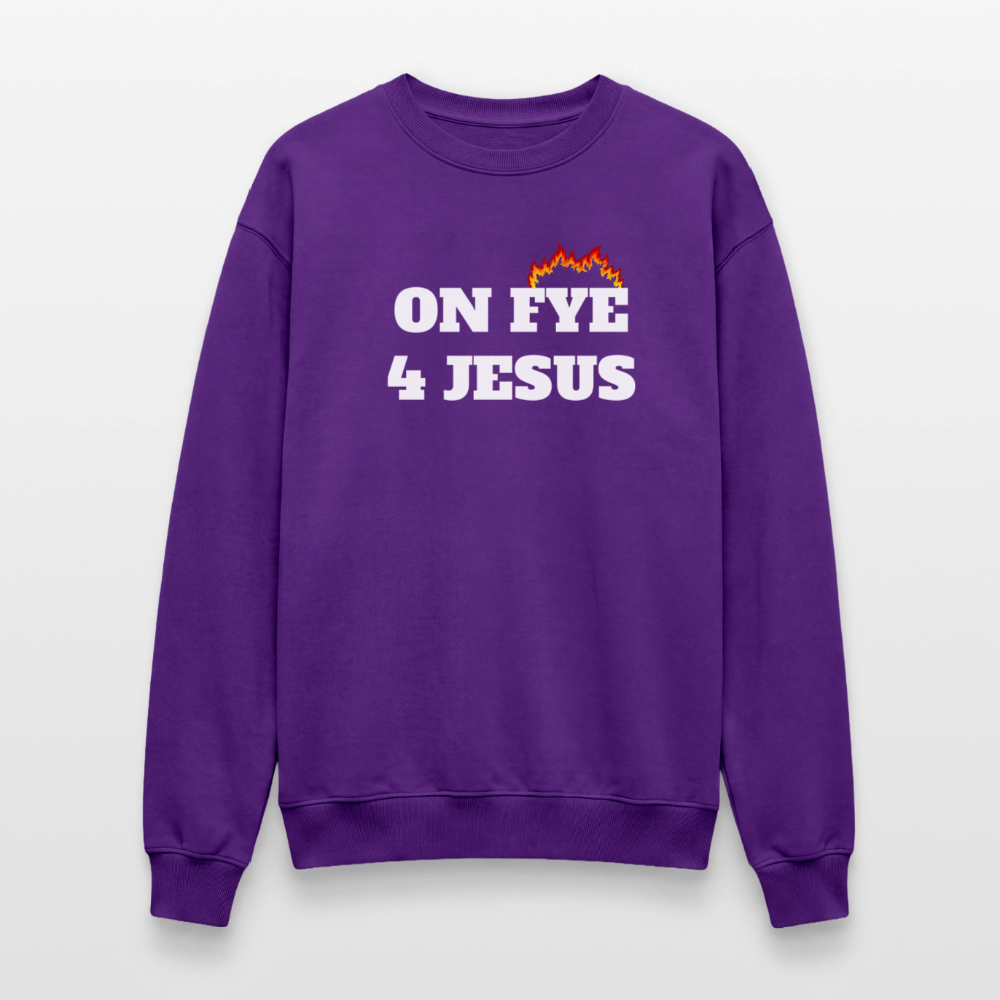 ON FYE 4 JESUS Crewneck Sweatshirt - purple