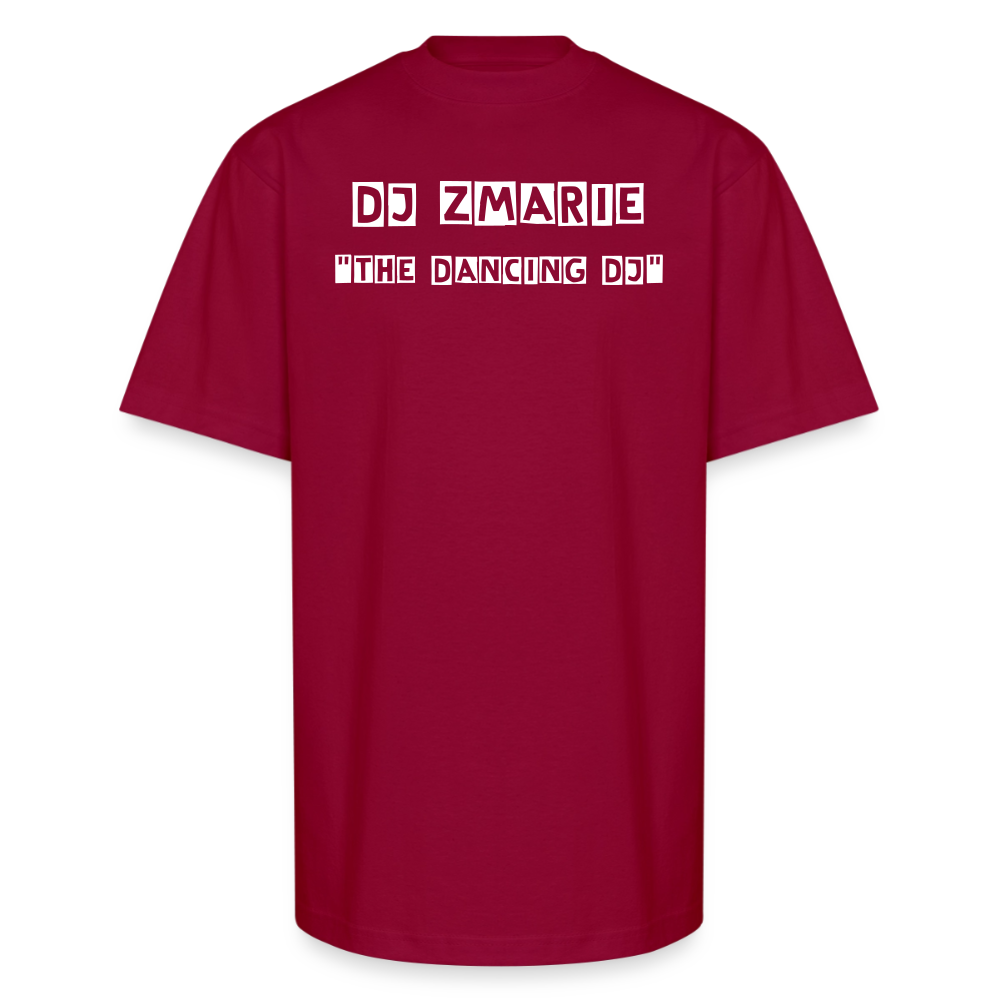 DJ ZMARIE "THE DANCING DJ" Unisex Oversized Heavyweight T-Shirt - cardinal