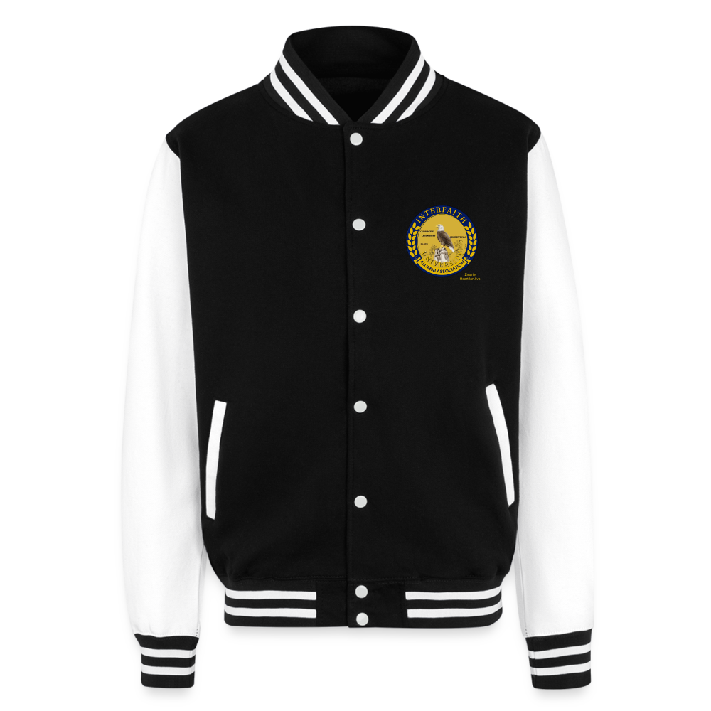 Interfaith University Heavyweight Letterman Jacket - black/white