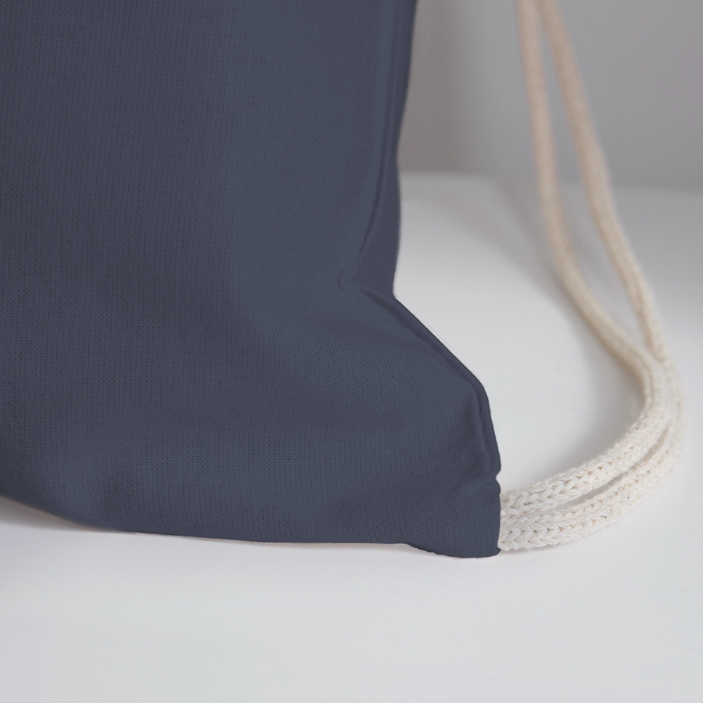 Heart4Her Cotton Drawstring Bag - navy