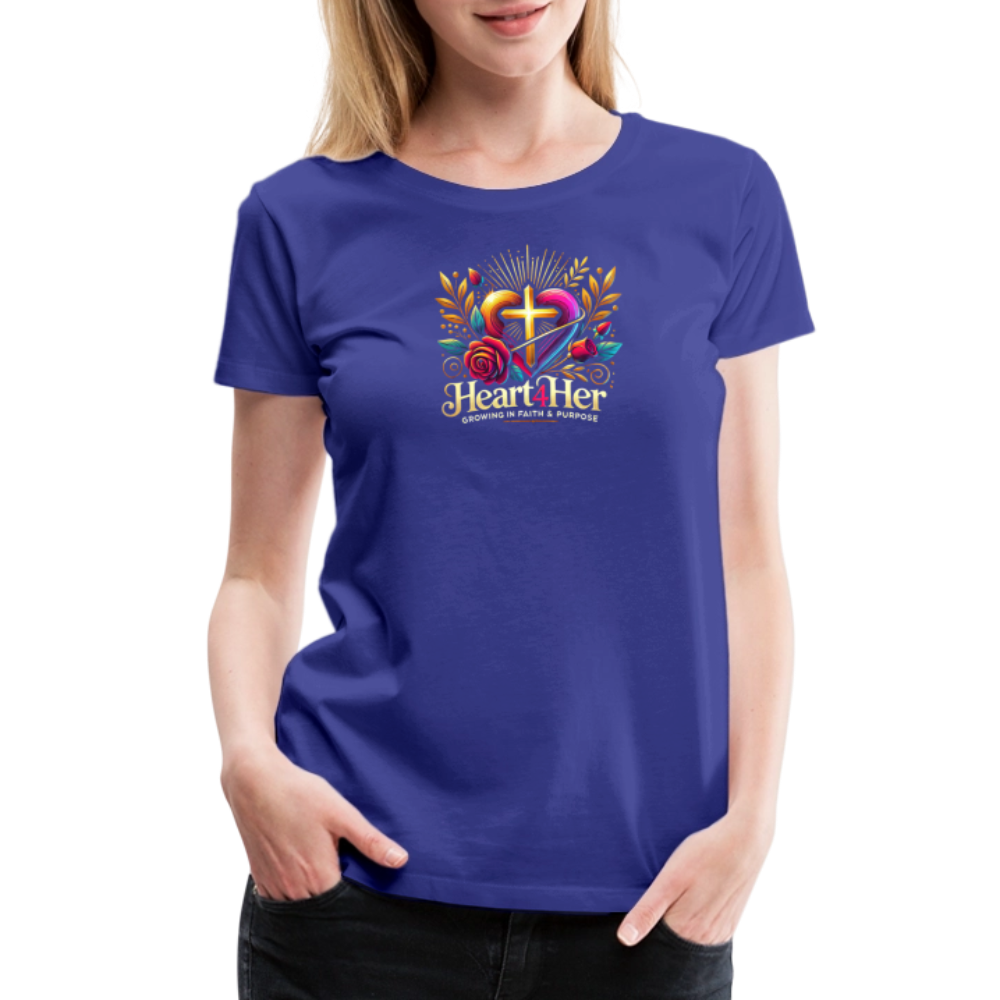 Heart4Her Women’s Premium T-Shirt - royal blue