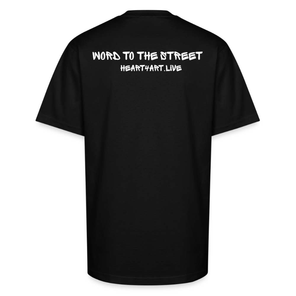 Holy Rollers Skater Unisex Oversized Heavyweight T-Shirt - black