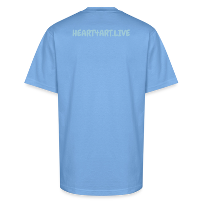 WORD TO THE STREET Unisex Oversized Heavyweight T-Shirt - sky blue