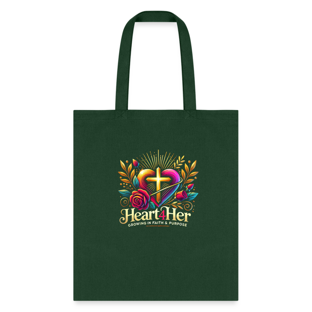 Heart4Her Tote Bag - forest green