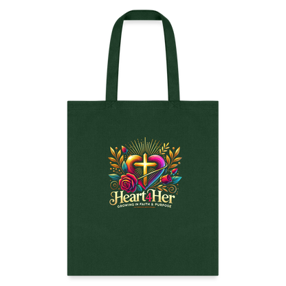 Heart4Her Tote Bag - forest green