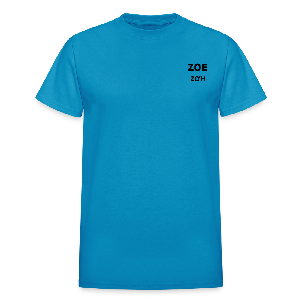 THE ZOE LIFE OF GOD Gildan Ultra Cotton Adult T-Shirt - turquoise