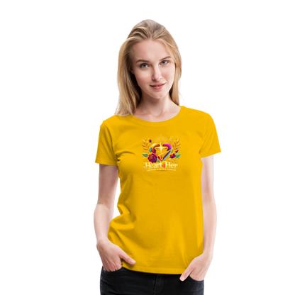 Heart4Her Women’s Premium T-Shirt - sun yellow
