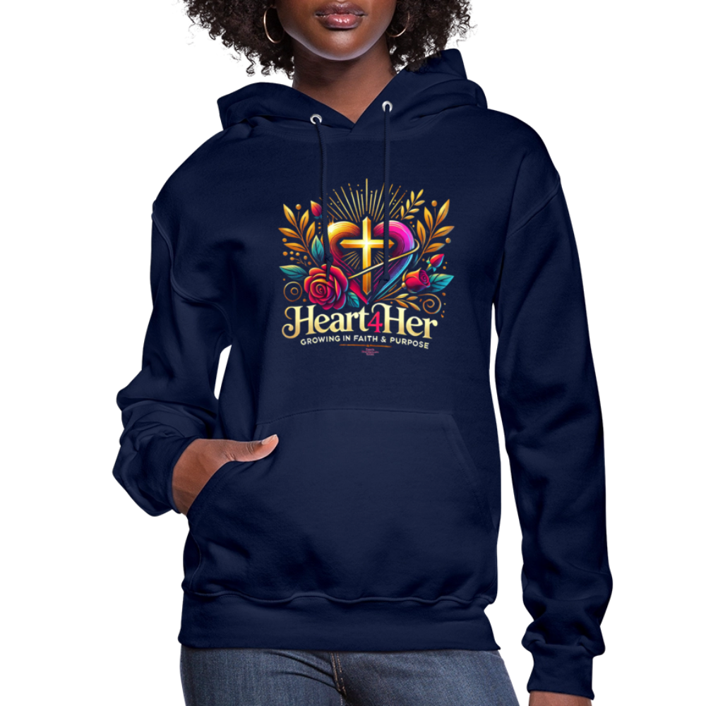 Heart4Her Women's Hoodie - navy