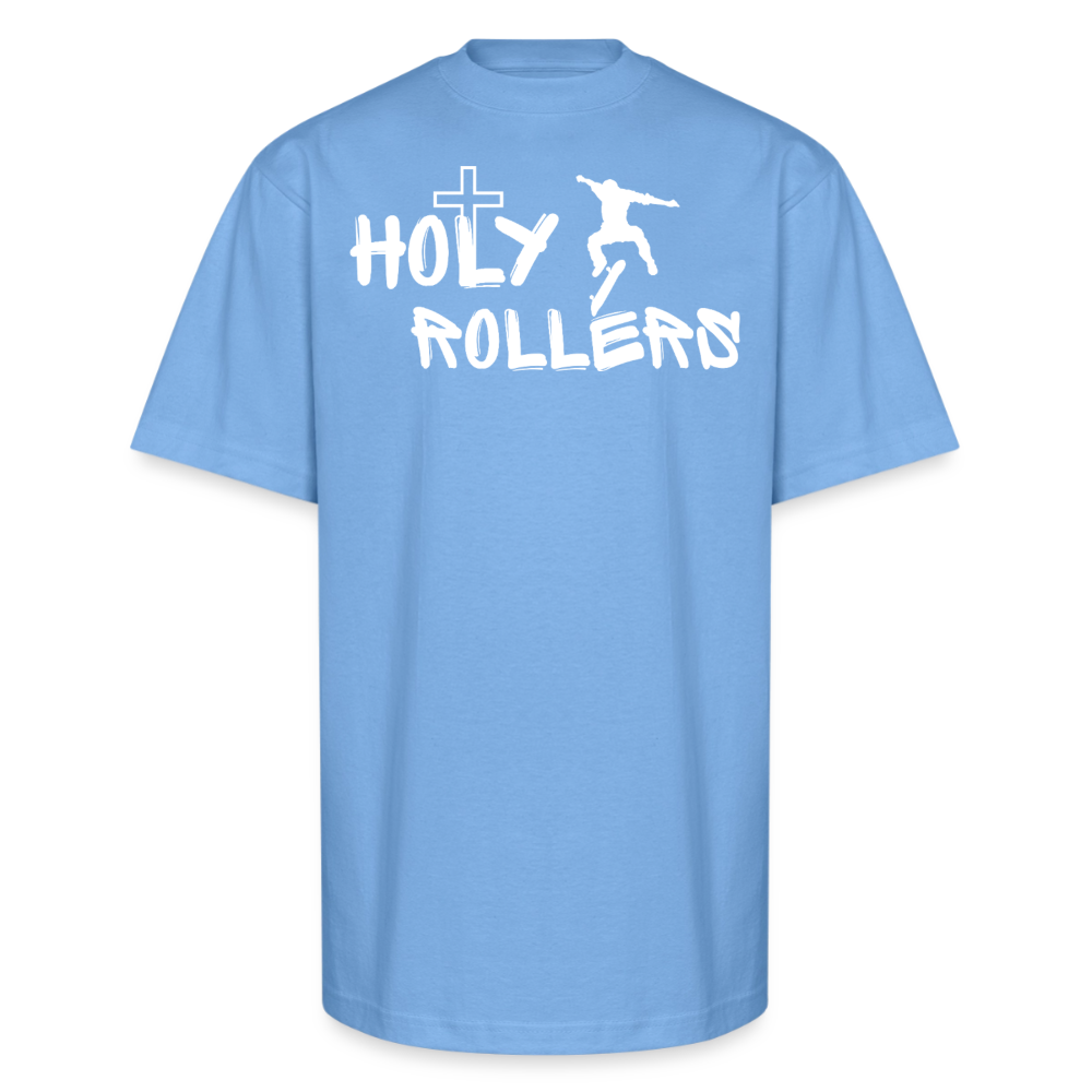 Holy Rollers Skater Unisex Oversized Heavyweight T-Shirt - sky blue