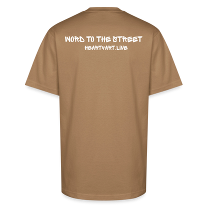 Holy Rollers Skater Unisex Oversized Heavyweight T-Shirt - khaki