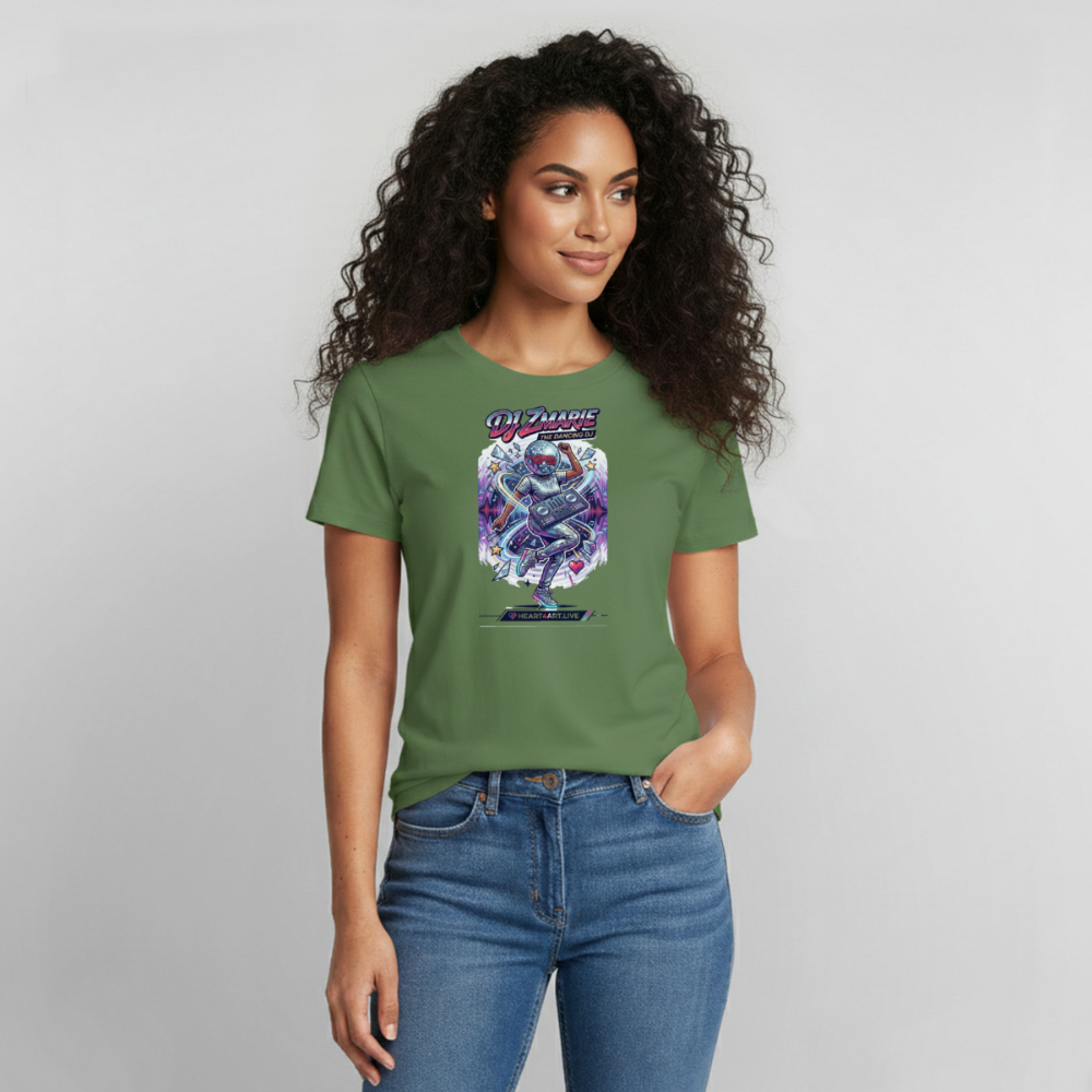 DJ ZMARIE "THE DANCING DJ" TM Gildan Ultra Cotton Adult T-Shirt - military green