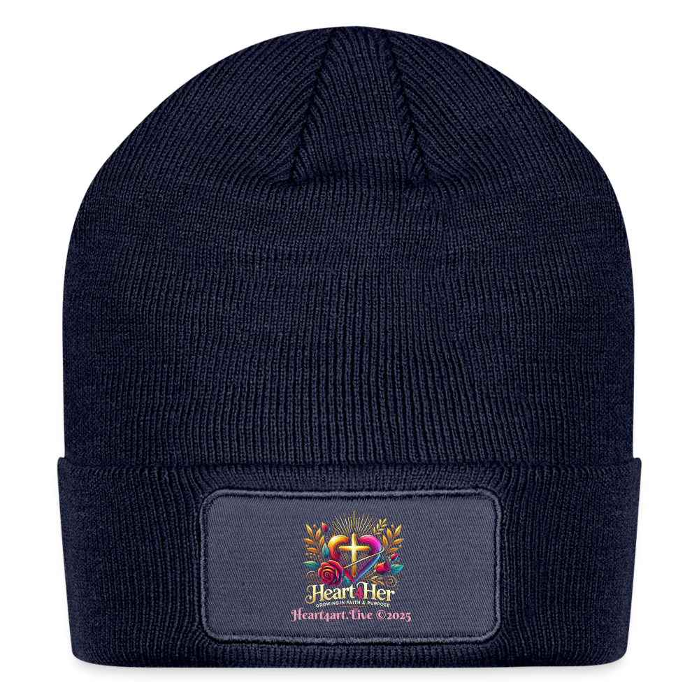 Heart4Her Patch Beanie - navy
