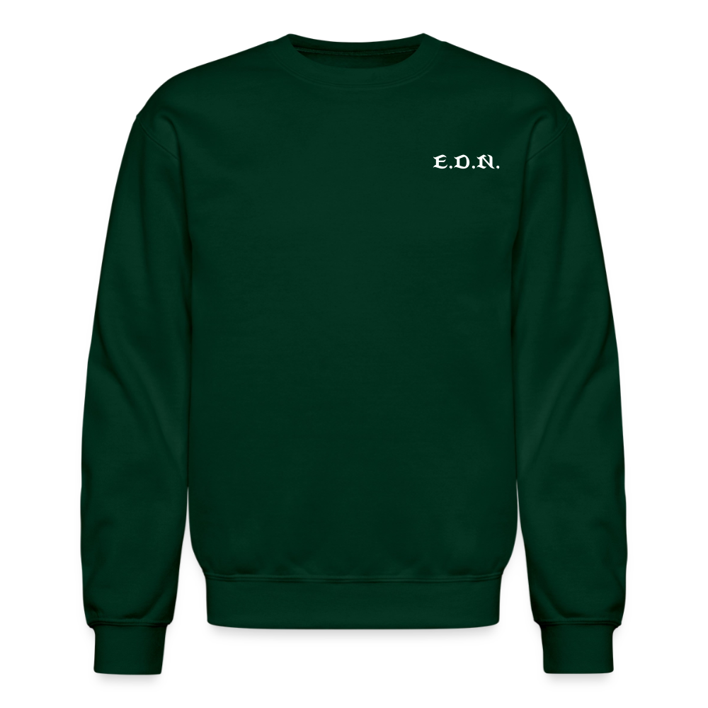 Word to the Street Bible Anime Series Crewneck Sweatshirt - forest green