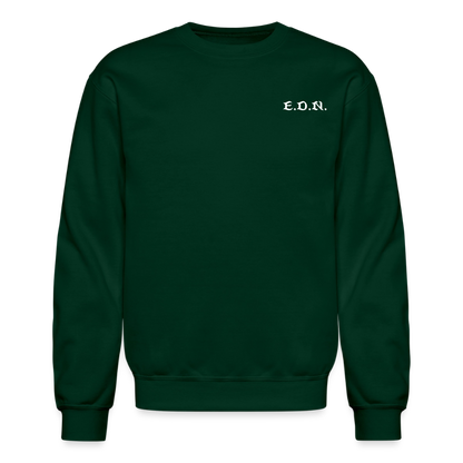 Word to the Street Bible Anime Series Crewneck Sweatshirt - forest green