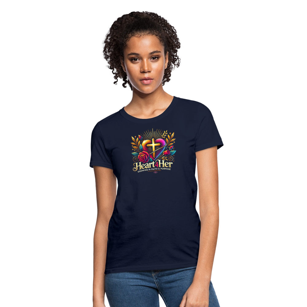 Heart4Her Women's T-Shirt - navy