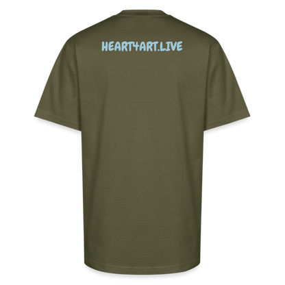 WORD TO THE STREET Unisex Oversized Heavyweight T-Shirt - classic olive