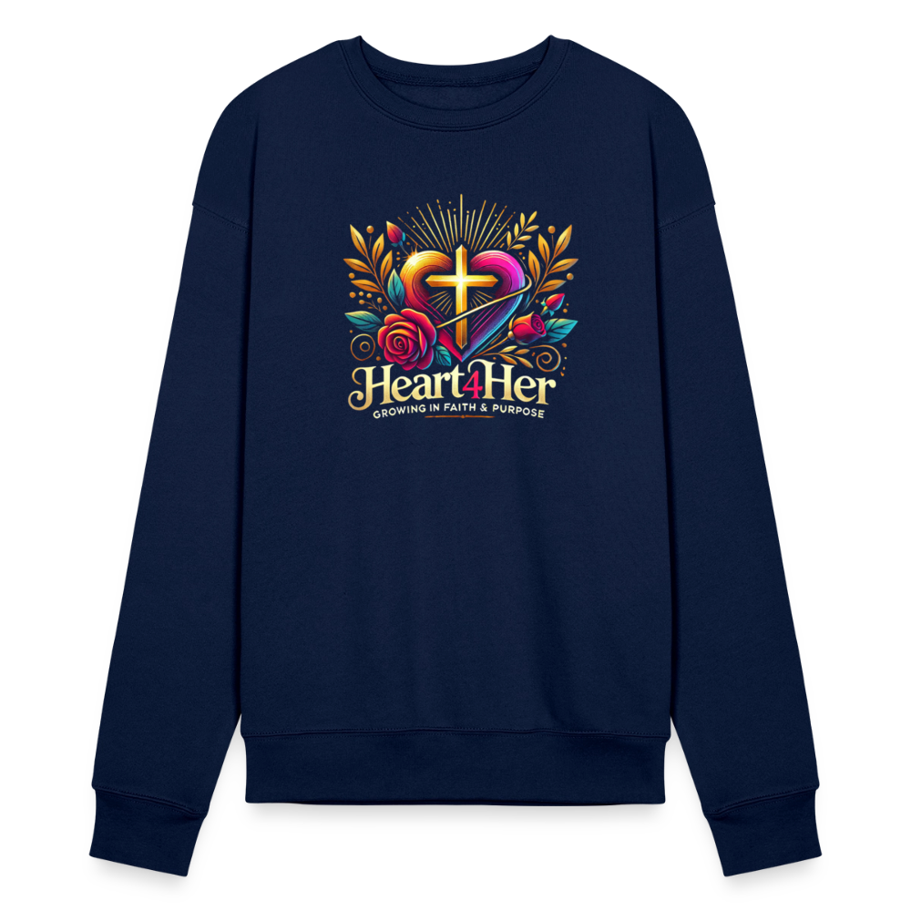 Heart4Her Bella + Canvas Unisex Sweatshirt - navy