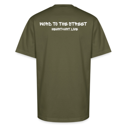 Holy Rollers Skater Unisex Oversized Heavyweight T-Shirt - classic olive