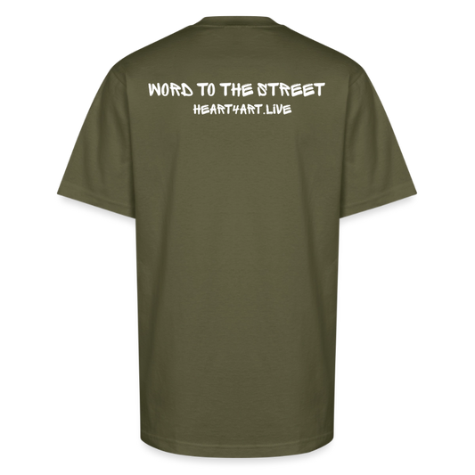 Holy Rollers Skater Unisex Oversized Heavyweight T-Shirt - classic olive