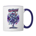 DJ ZMARIE "THE DANCING DJ" Multi-Color Mug - white/cobalt blue