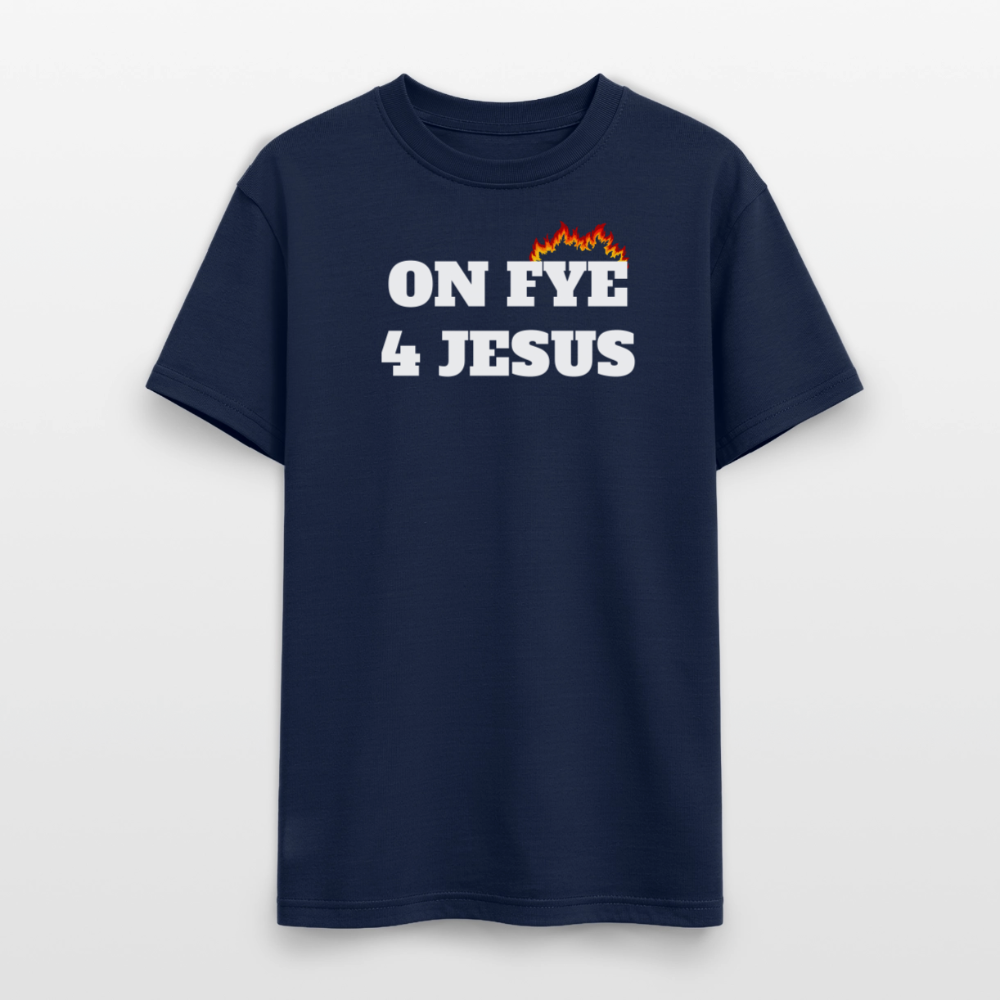 ON FYE 4 JESUS Gildan Ultra Cotton Adult T-Shirt - navy