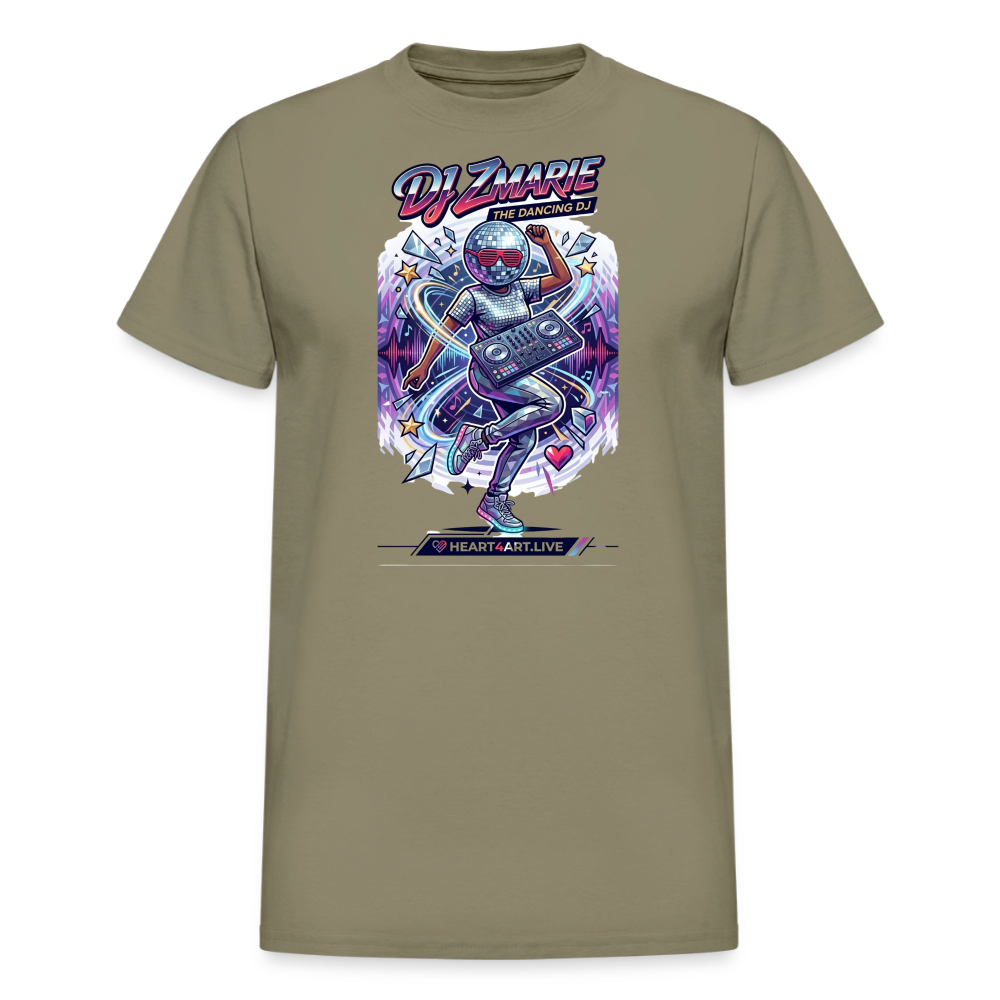 DJ ZMARIE "THE DANCING DJ" TM Gildan Ultra Cotton Adult T-Shirt - prairie dust