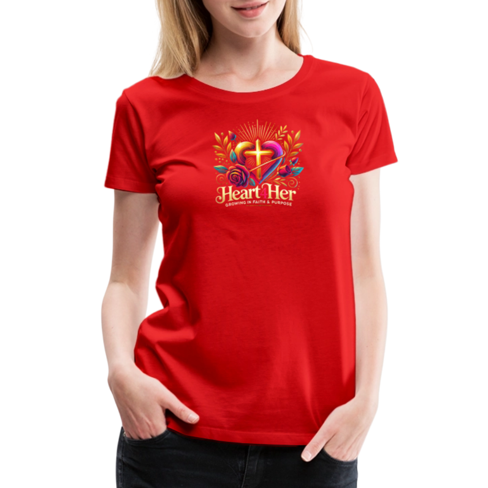 Heart4Her Women’s Premium T-Shirt - red