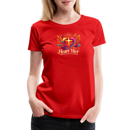 Heart4Her Women’s Premium T-Shirt - red