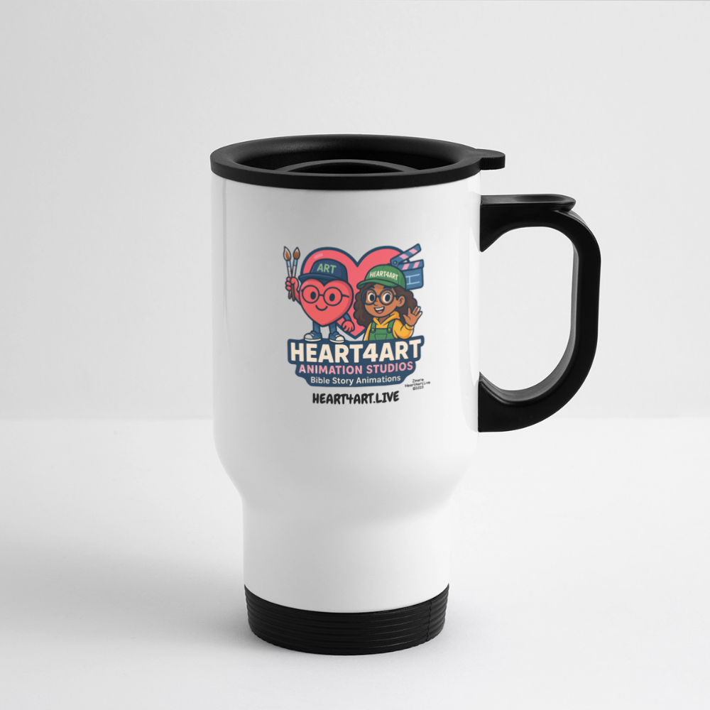 HEART4ART ANIMATION STUDIOS Travel Mug - white