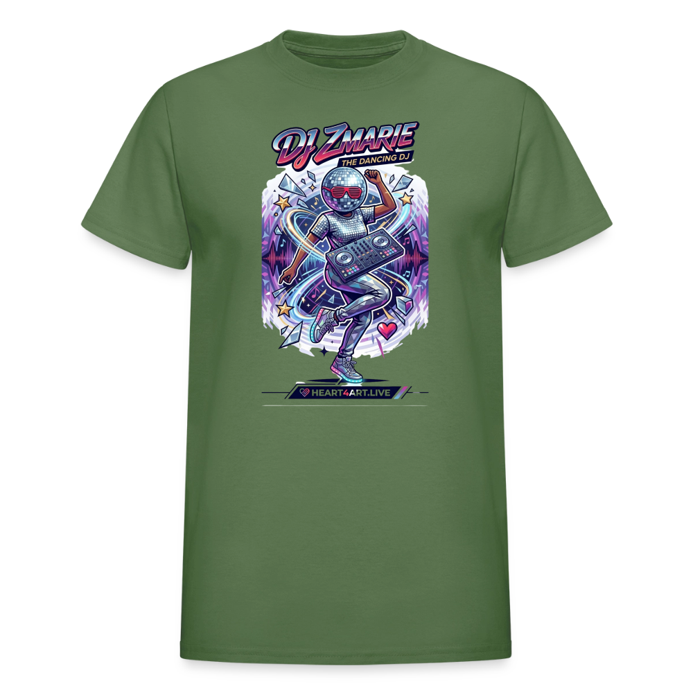 DJ ZMARIE "THE DANCING DJ" TM Gildan Ultra Cotton Adult T-Shirt - military green