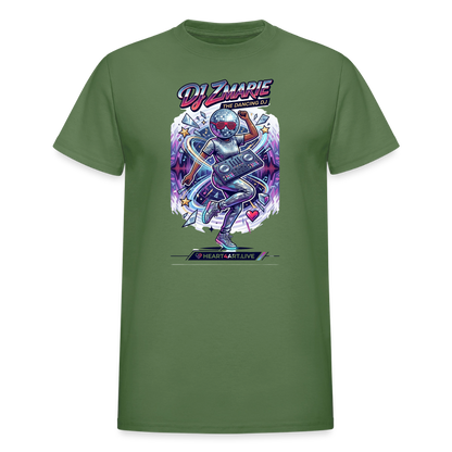 DJ ZMARIE "THE DANCING DJ" TM Gildan Ultra Cotton Adult T-Shirt - military green