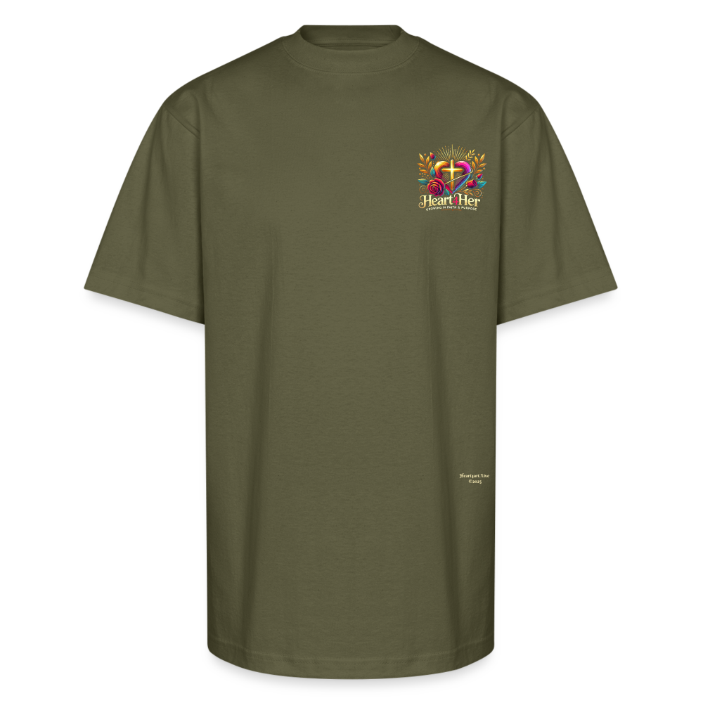 Heart4Her Oversized T-shirt - classic olive