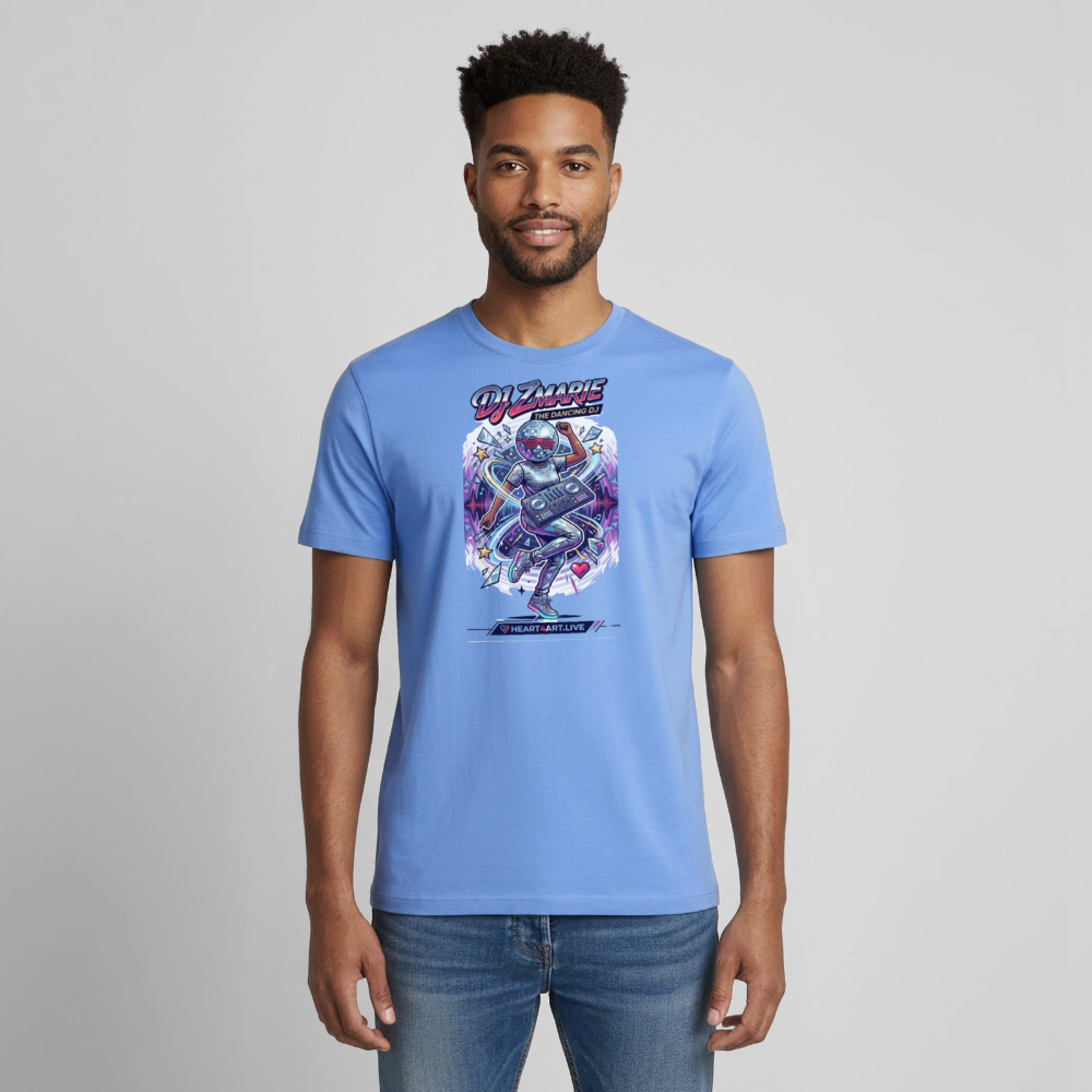 DJ ZMARIE "THE DANCING DJ" TM Gildan Ultra Cotton Adult T-Shirt - carolina blue