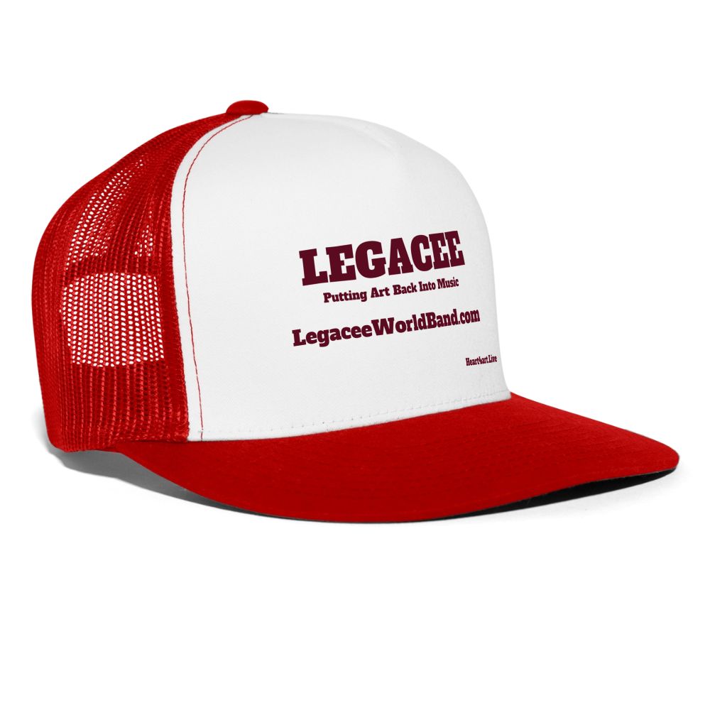 LEGACEE Trucker Hat - white/red