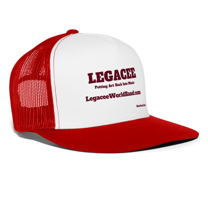 LEGACEE Trucker Hat - white/red