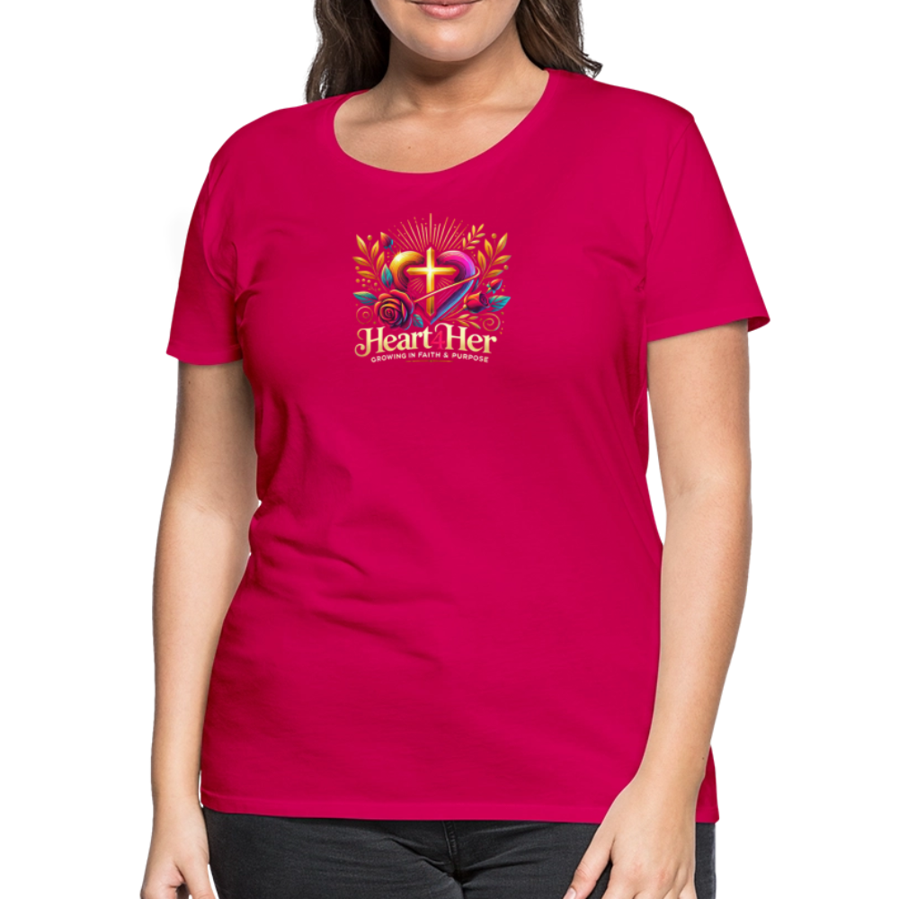 Heart4Her Women’s Premium T-Shirt - dark pink