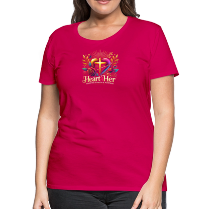 Heart4Her Women’s Premium T-Shirt - dark pink