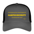 Interfaith U Campus Security Eco Trucker Cap - smoke grey/black