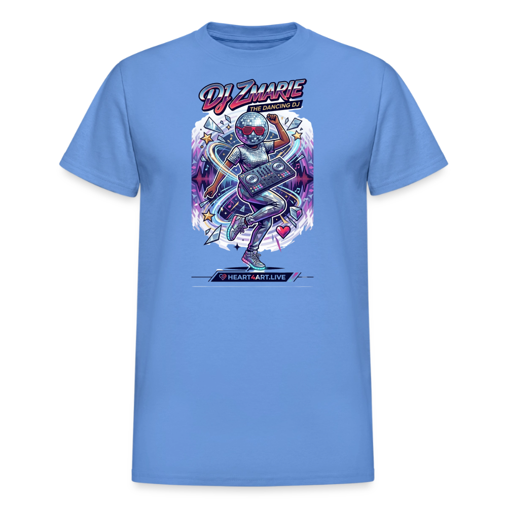 DJ ZMARIE "THE DANCING DJ" TM Gildan Ultra Cotton Adult T-Shirt - carolina blue