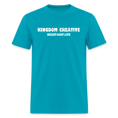 KINGDOM CREATIVE SPREAD LOVE Unisex Classic T-Shirt - turquoise