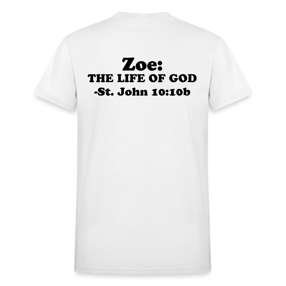 THE ZOE LIFE OF GOD Gildan Ultra Cotton Adult T-Shirt - white