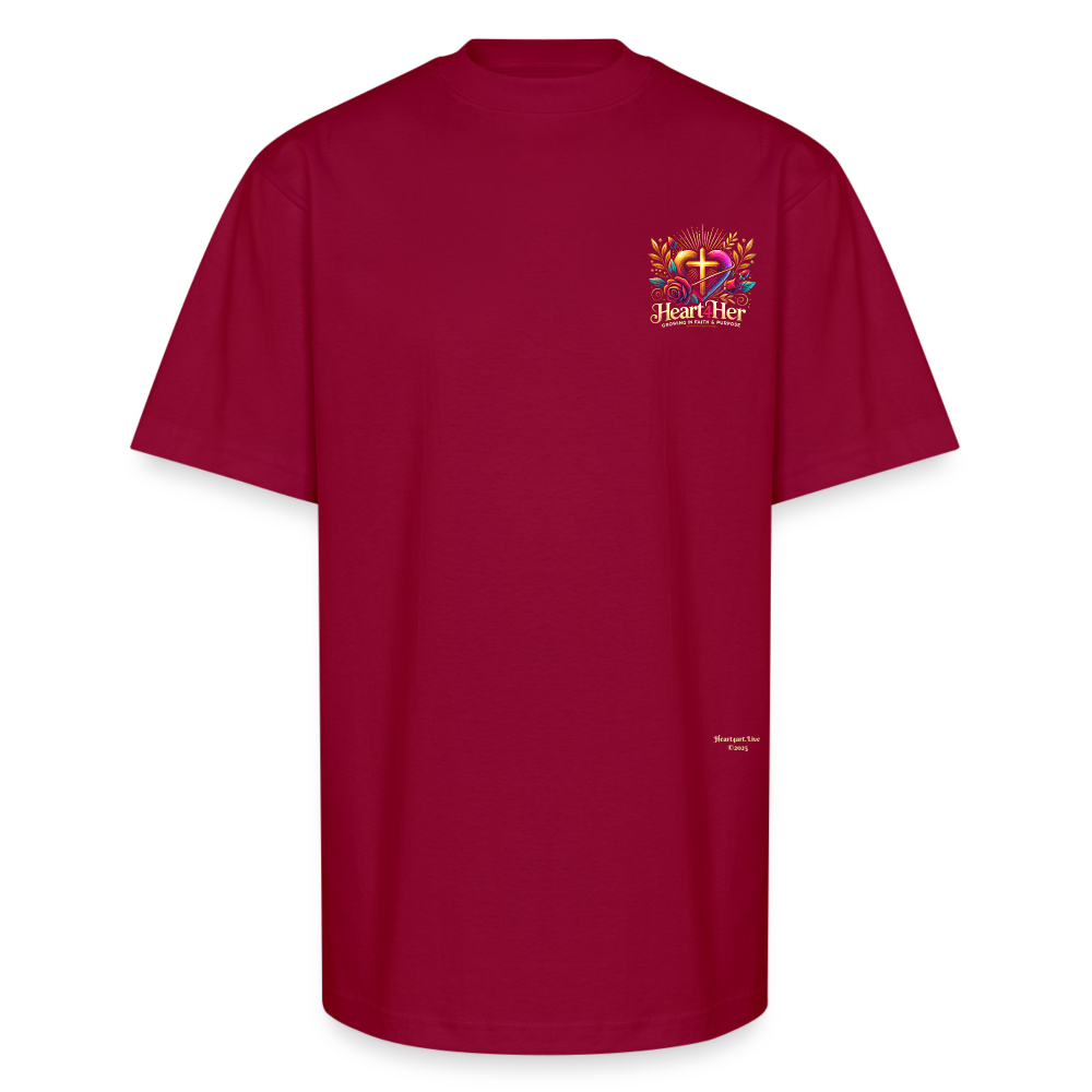 Heart4Her Oversized T-shirt - cardinal