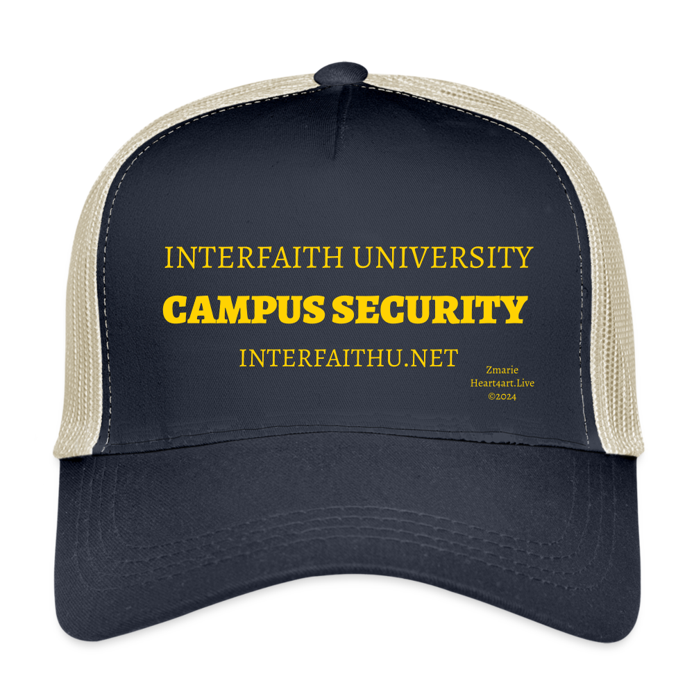 Interfaith U Campus Security Eco Trucker Cap - pacific/oyster